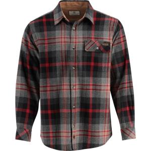 image:imageLegendary Whitetails Mens Long Sleeve Button Down 100 Cotton Flannel ShirtLocomotive Plaid