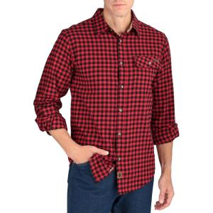 image:imageLegendary Whitetails Mens Long Sleeve Button Down 100 Cotton Flannel ShirtMini Buffalo Check