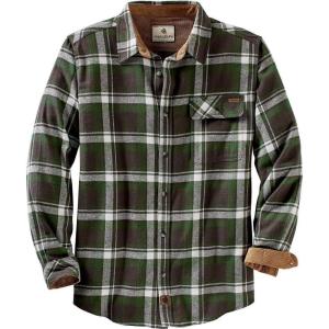 image:imageLegendary Whitetails Mens Long Sleeve Button Down 100 Cotton Flannel ShirtMountain Charcoal Plaid
