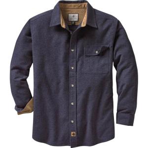 image:imageLegendary Whitetails Mens Long Sleeve Button Down 100 Cotton Flannel ShirtNavy Heather