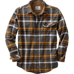 image:imageLegendary Whitetails Mens Long Sleeve Button Down 100 Cotton Flannel ShirtPlatinum Plaid