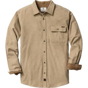 image:imageLegendary Whitetails Mens Long Sleeve Button Down 100 Cotton Flannel ShirtSand Heather