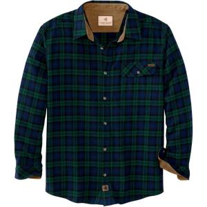 image:imageLegendary Whitetails Mens Long Sleeve Button Down 100 Cotton Flannel ShirtTartan Forest Plaid