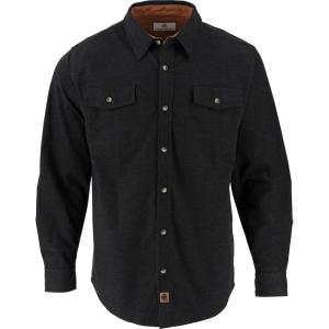 image:imageLegendary Whitetails Mens Long Sleeve Button Down Relaxed Fit Flannel ShirtBlack Heather