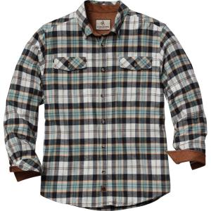 image:imageLegendary Whitetails Mens Long Sleeve Button Down Relaxed Fit Flannel ShirtBlue Heron Plaid