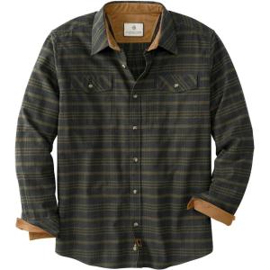 image:imageLegendary Whitetails Mens Long Sleeve Button Down Relaxed Fit Flannel ShirtCool Army Melange