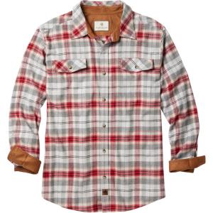 image:imageLegendary Whitetails Mens Long Sleeve Button Down Relaxed Fit Flannel ShirtGray Barnside Plaid