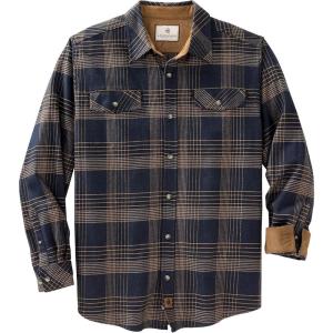 image:imageLegendary Whitetails Mens Long Sleeve Button Down Relaxed Fit Flannel ShirtPeace Navy Melange