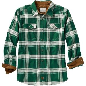 image:imageLegendary Whitetails Mens Long Sleeve Button Down Relaxed Fit Flannel ShirtSage Wintergreen Plaid