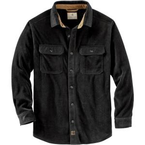 image:imageLegendary Whitetails Mens Long Sleeve Fleece Button Up Heavyweight ShirtBlack