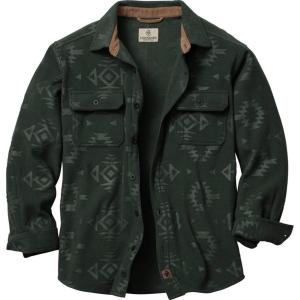image:imageLegendary Whitetails Mens Long Sleeve Fleece Button Up Heavyweight ShirtForest Embossed
