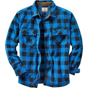 image:imageLegendary Whitetails Mens Long Sleeve Fleece Button Up Heavyweight ShirtLiberty Buffalo Plaid Blue