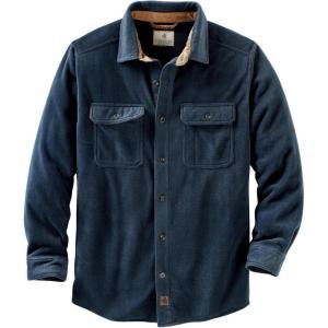 image:imageLegendary Whitetails Mens Long Sleeve Fleece Button Up Heavyweight ShirtNavy