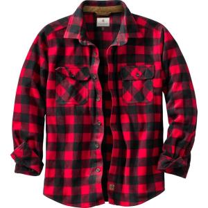 image:imageLegendary Whitetails Mens Long Sleeve Fleece Button Up Heavyweight ShirtShotgun Shell Red Plaid