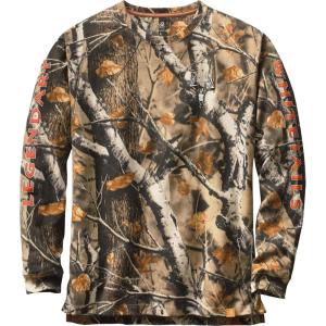 image:imageLegendary Whitetails Mens Long Sleeve TShirt Preshrunk 100 Heavyweight Cotton Graphic TeeBig Game Field Camo
