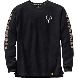 image:imageLegendary Whitetails Mens Long Sleeve TShirt Preshrunk 100 Heavyweight Cotton Graphic TeeBlack