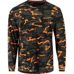 image:imageLegendary Whitetails Mens Long Sleeve TShirt Preshrunk 100 Heavyweight Cotton Graphic TeeBlazing Camo