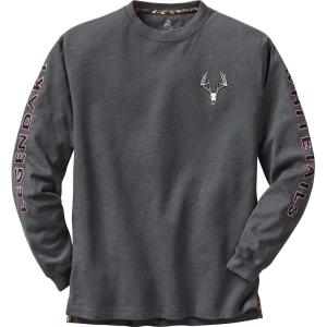 image:imageLegendary Whitetails Mens Long Sleeve TShirt Preshrunk 100 Heavyweight Cotton Graphic TeeCharcoal Heather