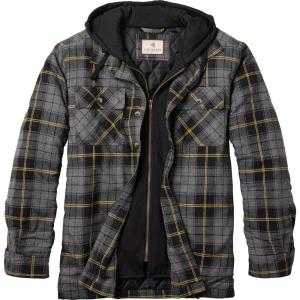 image:imageLegendary Whitetails Mens Plaid Flannel Shirt Jacket Quilted with Hood Polyfill Insulated ShacketHawkeye Plaid