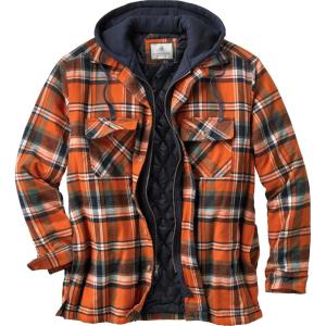 image:imageLegendary Whitetails Mens Plaid Flannel Shirt Jacket Quilted with Hood Polyfill Insulated ShacketTomahawk Plaid