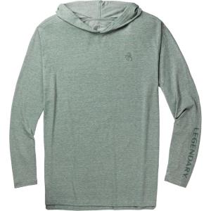 image:imageLegendary Whitetails Mens Portage Moisture Wicking UPF Sun Protection Hooded Performance Long Sleeve TShirtBlue Spruce Fields