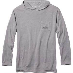 image:imageLegendary Whitetails Mens Portage Moisture Wicking UPF Sun Protection Hooded Performance Long Sleeve TShirtFlint Heather