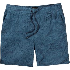 image:imageLegendary Whitetails Mens Quick Dry Topographical Print 7 Inch Inseam Swim TrunksAegean Trail