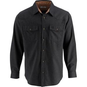 image:imageLegendary Whitetails Mens Shotgun Western Flannel ShirtBlack Herringbone