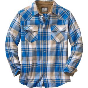 image:imageLegendary Whitetails Mens Shotgun Western Flannel ShirtLiberty Blue Range Plaid