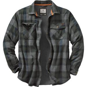 image:imageLegendary Whitetails Mens Thermal Lined Shirt Jacket Plaid Flannel Polyfill InsulatedBalsam Shadow Plaid