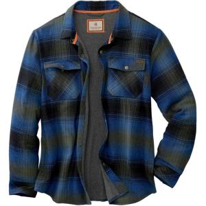image:imageLegendary Whitetails Mens Thermal Lined Shirt Jacket Plaid Flannel Polyfill InsulatedCabin Cobalt Plaid