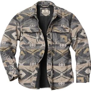 image:imageLegendary Whitetails Mens Thermal Lined Shirt Jacket Plaid Flannel Polyfill InsulatedDesert Dune