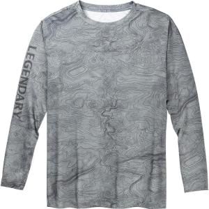 image:imageLegendary Whitetails Mens UPF 50 Uv Sun Protection Moisture Wicking Long Sleeve TShirtCloudy Skies Trail