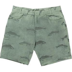 image:imageLegendary Whitetails Mens Water Activated Fish Print 9 Inch Inseam BoardshortBlue Spruce