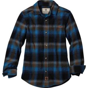 image:imageLegendary Whitetails Unisex Kids Lumberjack Flannel Long Sleeve Button Down ShirtCobalt Plaid
