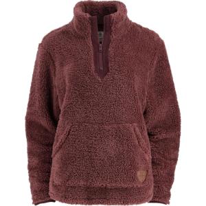 image:imageLegendary Whitetails Womens Fuzzy Hide Fleece Pullover 14 ZipRose Brown