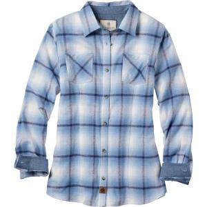 image:imageLegendary Whitetails Womens Long Sleeve Plaid Flannel Button Up Shirt 100 CottonBaby Blues Plaid