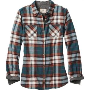 image:imageLegendary Whitetails Womens Long Sleeve Plaid Flannel Button Up Shirt 100 CottonGolden Teal Plaid