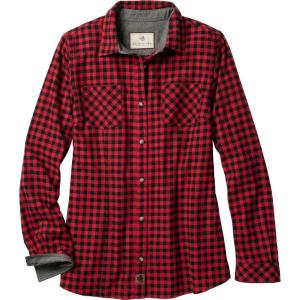 image:imageLegendary Whitetails Womens Long Sleeve Plaid Flannel Button Up Shirt 100 CottonMini Buffalo Check