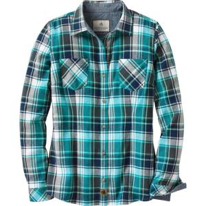 image:imageLegendary Whitetails Womens Long Sleeve Plaid Flannel Button Up Shirt 100 CottonTurquoise Pacific Plaid