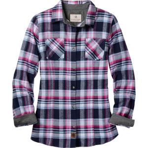 image:imageLegendary Whitetails Womens Long Sleeve Plaid Flannel Button Up Shirt 100 CottonViolet Rave Plaid