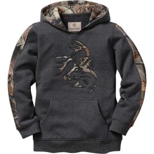 image:imageLegendary Whitetails Youth Camo Outfitter HoodieCharcoal Heather