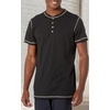image:imageLegendary Whitetails Mens Henley Short Sleeve Casual Fit ShirtBlack