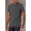 image:imageLegendary Whitetails Mens Henley Short Sleeve Casual Fit ShirtCharcoal Heather