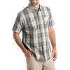 image:imageLegendary Whitetails Mens Poplin Short Sleeve Button Up 100 Cotton ShirtGrayscale Plaid
