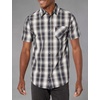 image:imageLegendary Whitetails Mens Poplin Short Sleeve Button Up 100 Cotton ShirtNavy Outback Plaid