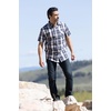 image:imageLegendary Whitetails Mens Poplin Short Sleeve Button Up 100 Cotton ShirtNavy Outback Plaid