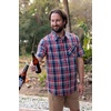 image:imageLegendary Whitetails Mens Poplin Short Sleeve Button Up 100 Cotton ShirtOld Glory Plaid