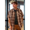 image:imageLegendary Whitetails Mens Poplin Short Sleeve Button Up 100 Cotton ShirtRed Mountain Plaid