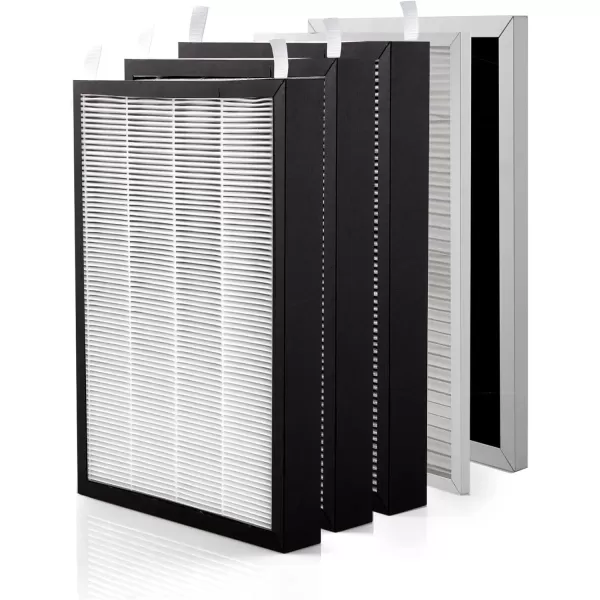 imageNuwave OxyPure 5Pack Genuine Replacement Filters 1 SS Prefilter 1 Ozone Removal Filter ampamp 3 HEPACarbon Filters Made ampamp Sold by Original Manufacturer for OxyPure Models 47001 47002 47003 47004Filters